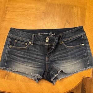 American Eagle Outfitters Dark Blue Jean Shorts